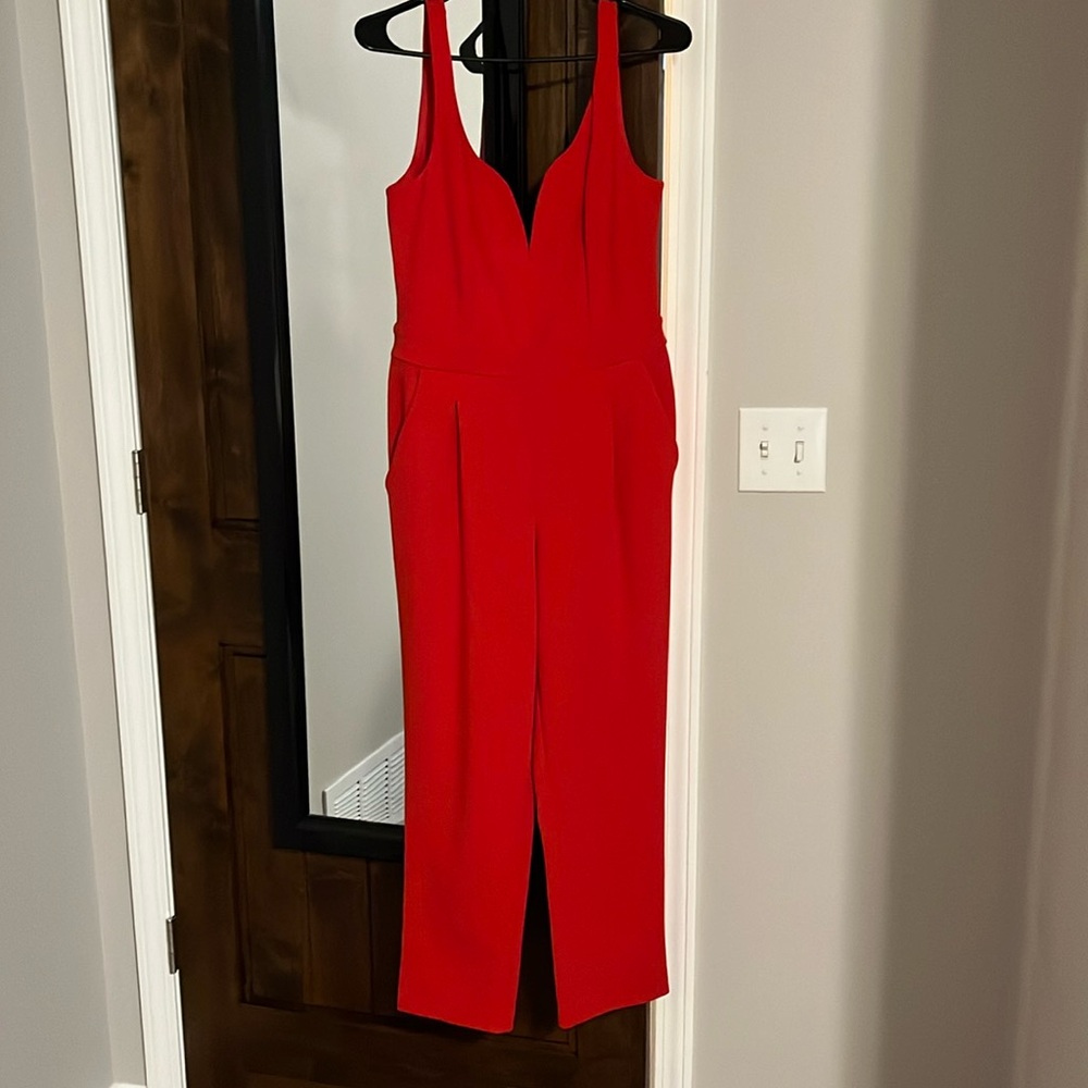 Express red jumpsuit